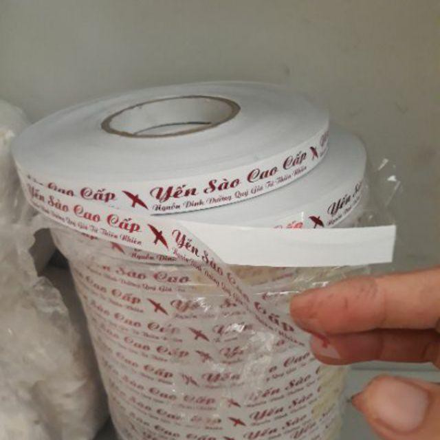 BĂNG KEO ÉP KIM CÓ CHỮ "YẾN SÀO CAO CẤP"