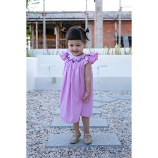 ĐẦM SMOCK ĐÔI MẸ VÀ BÉ TÍM