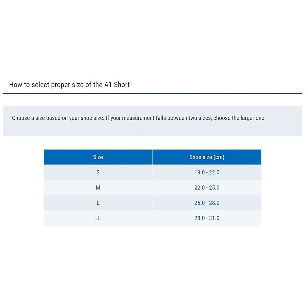 Đai hỗ trợ bảo vệ mắt cá chân ZAMST chính hãng A1 Short  (Left/Right specific)