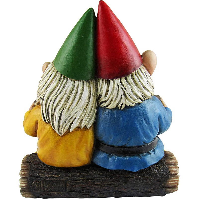 Mô Hình Cặp Đôi Gnome Nghệ Thuật Bằng Nhựa Resin Trang Trí Bàn Làm Việc