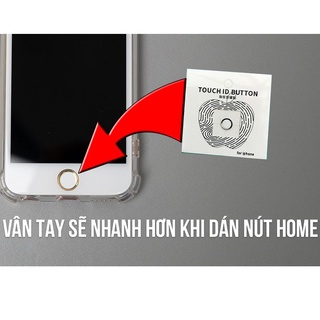 Dán phím home iphon, dán nút home nhận vân tay cho dễ bấm, vân tay nhạy hơn cùng màu ốp lưng IP 5/6/7/8/8p KLH