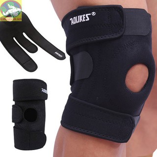 Băng đầu gối thể thao Aolikes 7618 Hỗ trợ Gym, Tennis, Đá bóng, Cầu lông, Bóng chuyền Đệm silicon và 4 nẹp lò xo