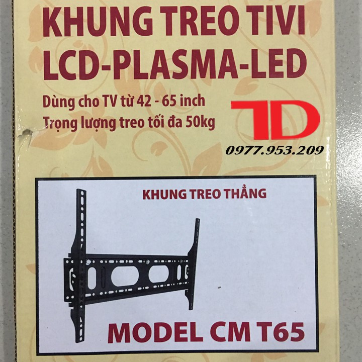 Khung treo TIVI cao cấp cố định từ 42-65 inch Camel CMT65