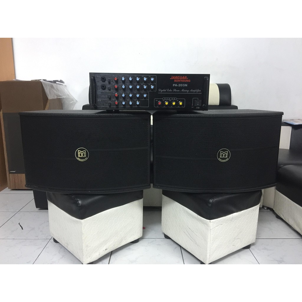 Bộ dàn loa karaoke kết hợp nghe nhạc quá chất luôn ạ. loa Martin thương hiệu anh quốc rất nổi tiếng