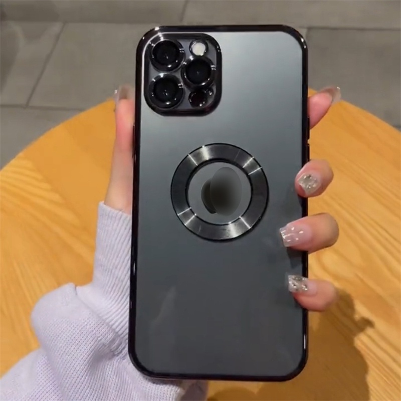 Ốp Điện Thoại Silicon TPU Mềm Trong Suốt Chống Sốc Mạ Viền Sang Trọng Dành Cho iPhone 13 12 Pro Max 11 Pro XS Max X 7 8 Plus