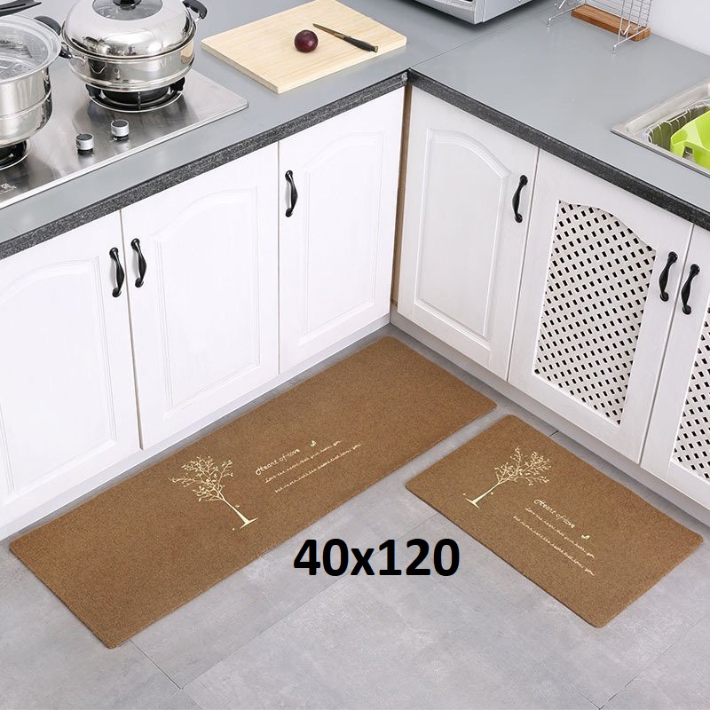 Thảm Chùi Chân / Lau Chân Nhà Bếp Lông Mịn Đế Chống Trơn Trượt Nhựa PVC SBK171
