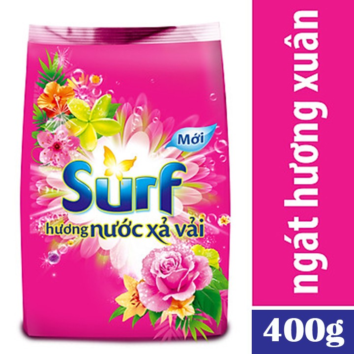 Bột giặt Surf ngát hương xuân hương nước xả vải gói 400G