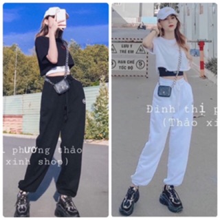 SET ÁO CROP KÈM QUẦN JOGGER