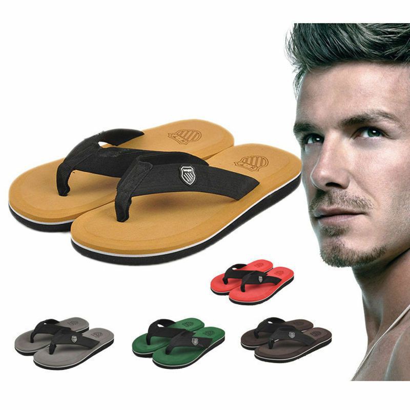 【Beckham same style】 Mens Tsinelas Pambahay Slippers Alpombra Slippers Safari Marikina Sandals