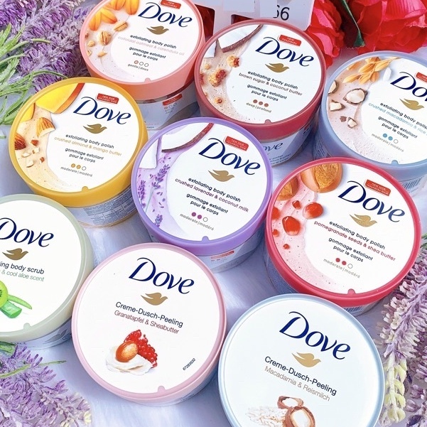 Tẩy Da Chết DOVE 298g Chiết Xuất Trái Cây
