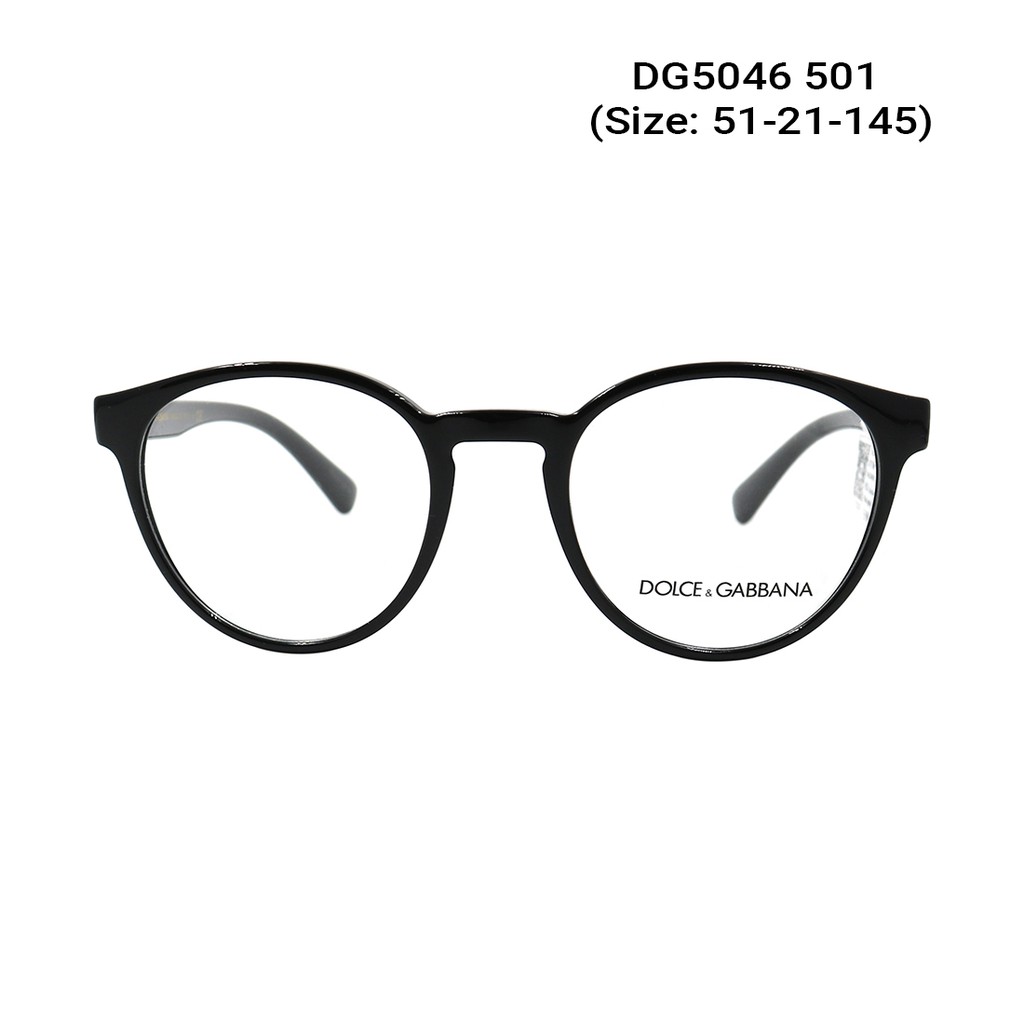 Gọng kính nam nữ chính hãng Dolce &amp; Gabbana DG5046 màu sắc thời trang, thiết kế dễ đeo bảo vệ mắt