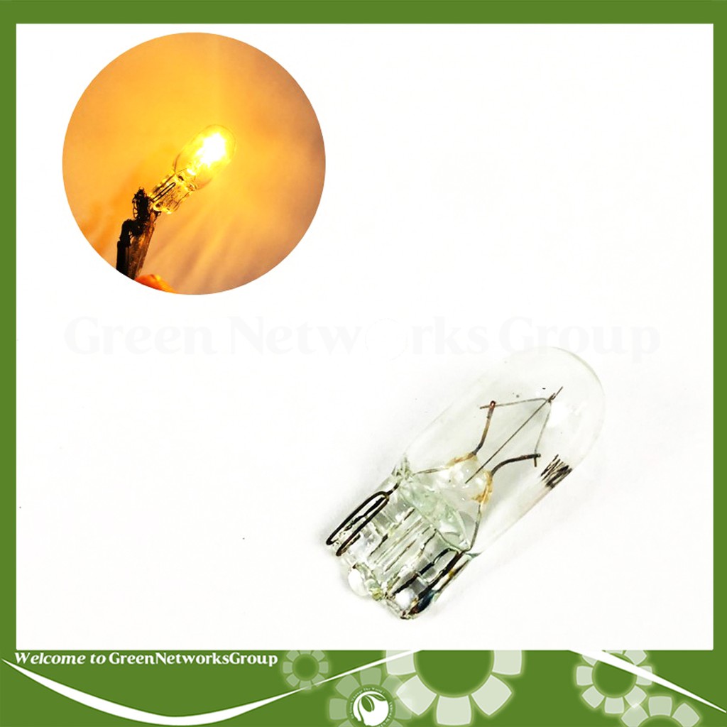 Bóng đèn Halogen Báo Số chân T10 ánh sáng vàng - 1 cái Greennetworks