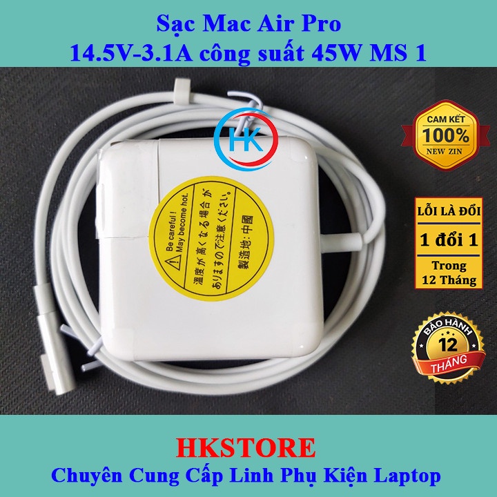 Sạc Macb00k Air Pro 14.5V-3.1A 45W Magsafe1 Macb00k A1374 A1244 A1369 A1370 A1270 A1304 A1237