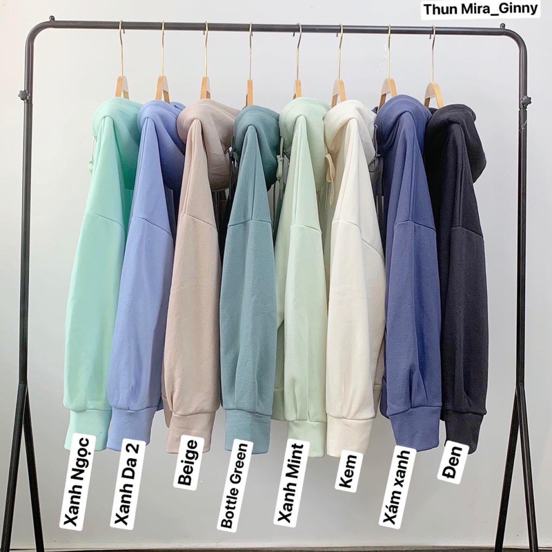 Áo Khoác Nỉ Mira 1 Lớp Dày Dặn | Có Nón Form Rộng | Đơn Giản | Phong Cách Hàn Quốc | HotTrend 2021