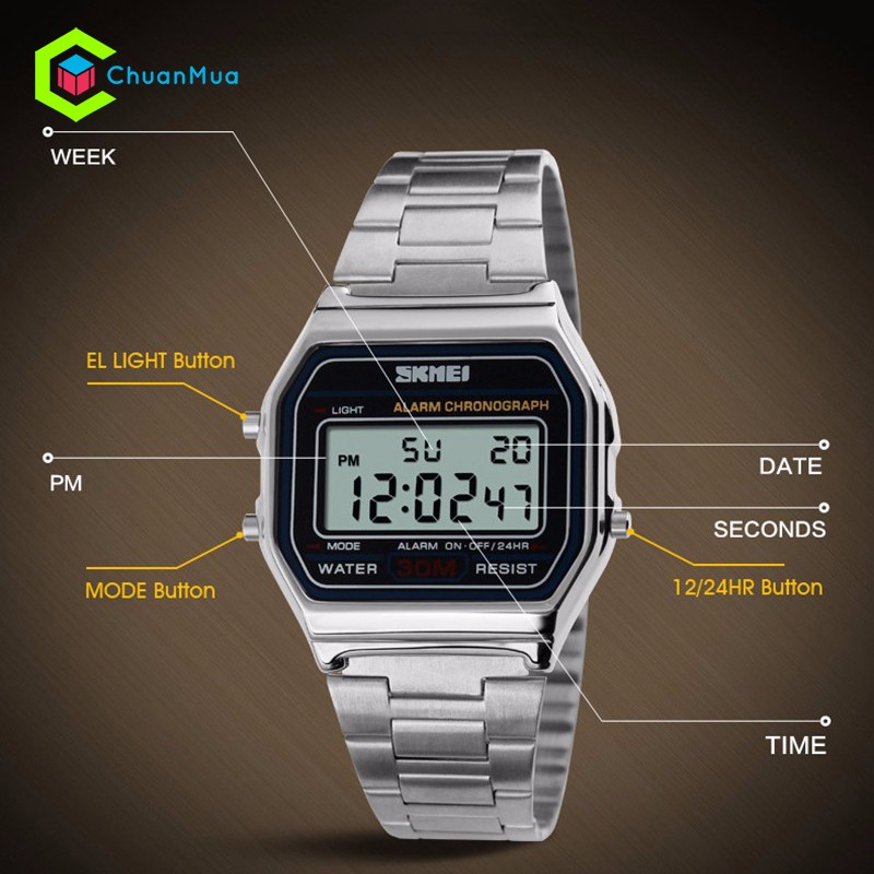 Đồng hồ Nam SKMEI 1123 điện tử DHA357 | BigBuy360 - bigbuy360.vn