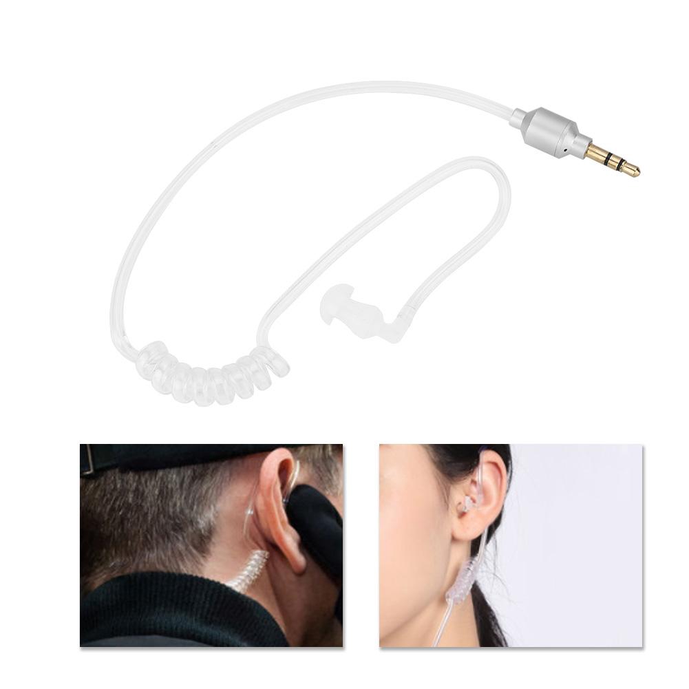 bamaxis Mobile Phone Monaural Wired Earpiece Air Tube Anti-radiation In Ear Stereo Earphone