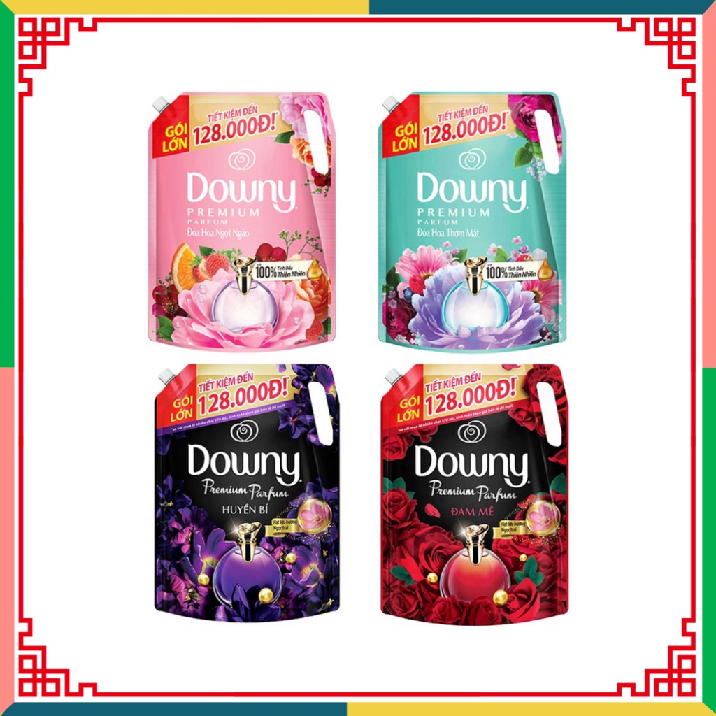 Combo 2 Túi Nước Xả vải Downy Hương Nước Hoa 2.2-2.4 Lít ( Đại lý Ngọc Toản)