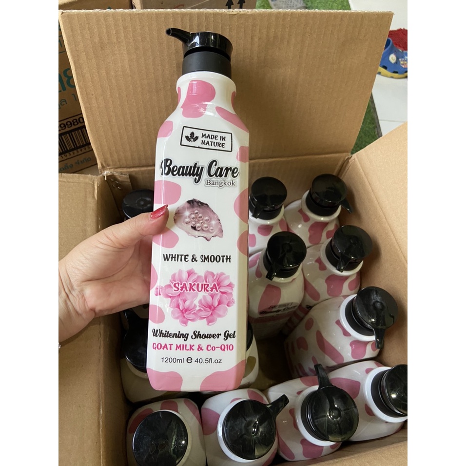 Sữa tắm trắng da Beauty Care Thái Lan chai 1200ml