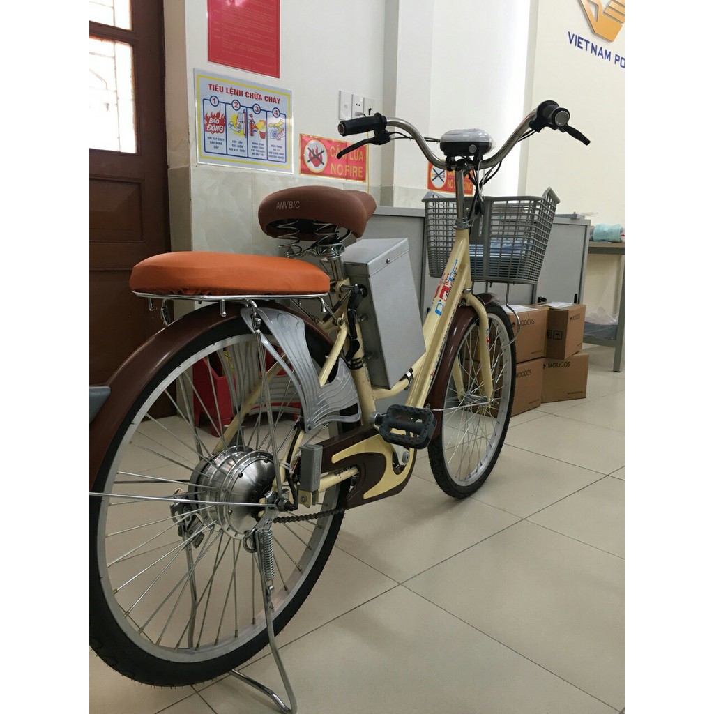Hộp đựng 2 ac quy 12v12Ah-14ah và 1 điều tốc cho xe điện chế, chế xe đạp thường thành xe đạp điện, HỘP ĐỂ GIỮA KHUNG XE