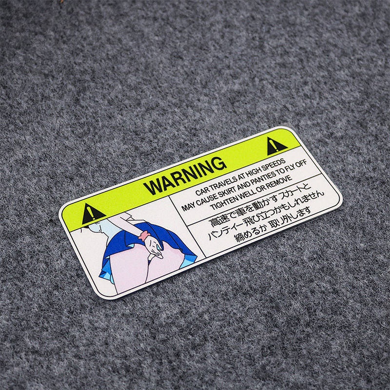 Secondary Warning JDM Car Reflective Car Stickers Modified Electric Car Motorcycle Windshield Scratch Cover Stickers f4Ai