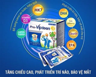 ✅ ( tích điểm 6 tặng 1 ) pre vipteen 3 hỗ trợ tăng chiều cao , trí não và bảo vệ mắt