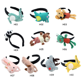 Dây Thun Cột Tóc Hình Khủng Long 3D Dễ Thương Cho Nữ