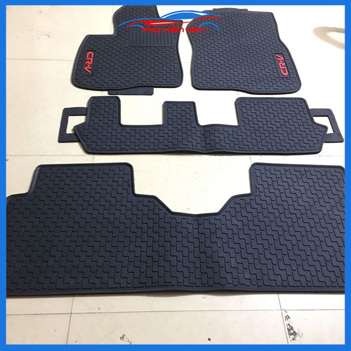 Thảm lót sàn cao su cho xe CRV, CR-V 2018-2019-2020-2021-2022-2023 chuẩn theo xe chịu lực tốt