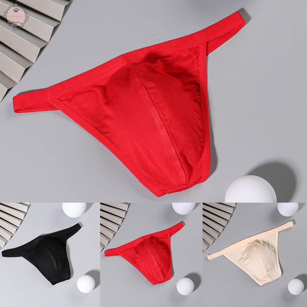 Men Sexy Pouch G-string Briefs Thong Bikini Underwear Sexy T Back Lingerie