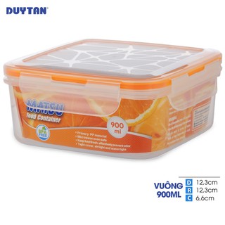 Hộp Nhựa Vuông Duy Tân Matsu 900ml