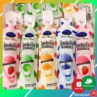 THẠCH KEM THÁI CÁC VỊ HOA QUẢ MIX NGẪU NHIÊN (GOi 100G)