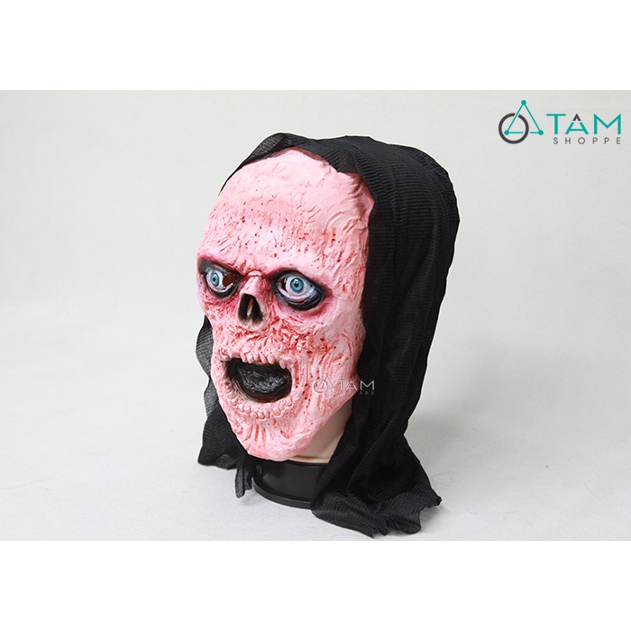 Mặt nạ cao su Halloween Zombie lột da mặt HLW-MN-51