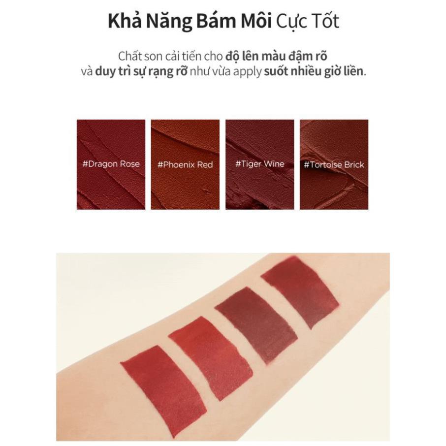 [NEW] [MÀU MỚI V19-V22] Son Kem Lì, Mềm Mịn Như Nhung Merzy The Heritage Velvet Tint 4.5g