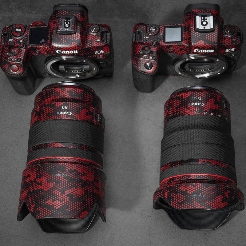 Miếng Dán Skin Máy Ảnh 3M - Mẫu Red Mamba - Cho máy ảnh Sony Alpha và Ống kính