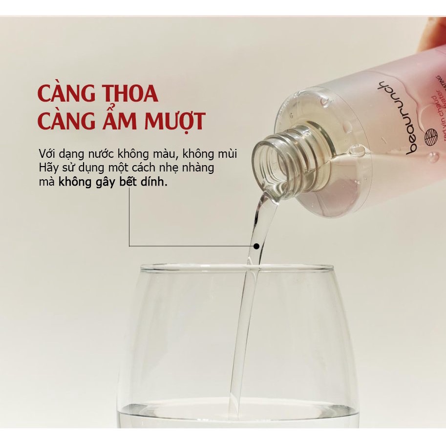 Nước dưỡng da thuần chay chiết xuất vang đỏ cấp ẩm thức thì Beaurunch Red Vin Chaud Essence Water