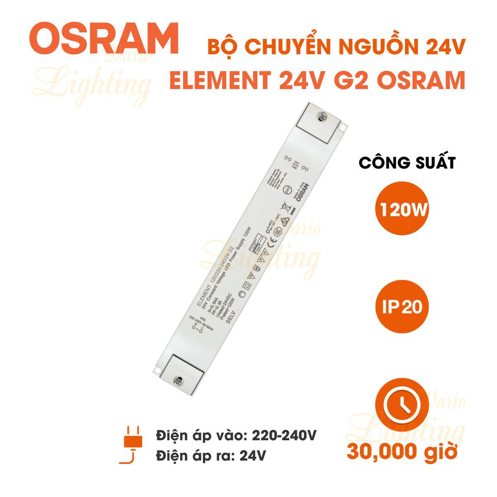 Bộ chuyển nguồn 24V OSRAM ELEMENT G2 - HÀNG CHÍNH HÃNG [Dòng điện ổn định] | BigBuy360 - bigbuy360.vn