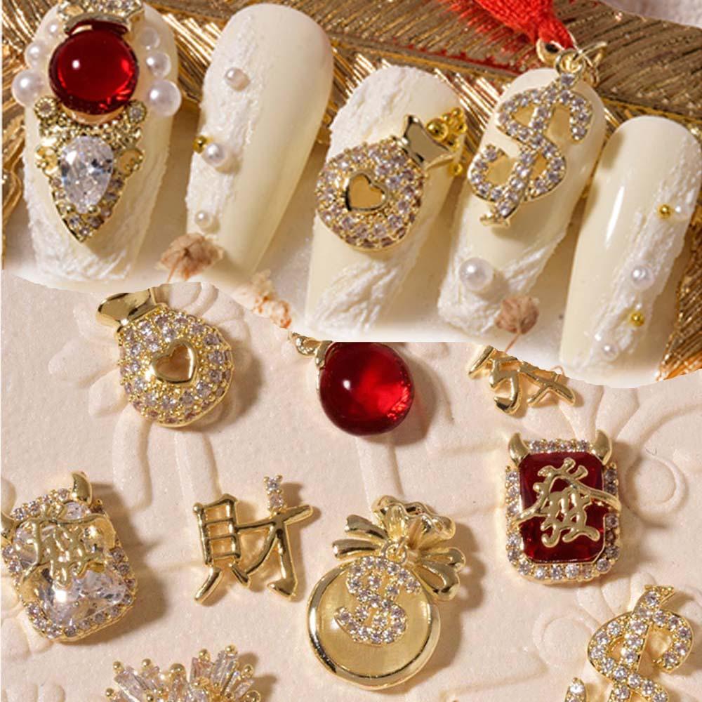 [Hàng mới về] Hạt cườm hình hoa dễ thương đính trang trí móng tay