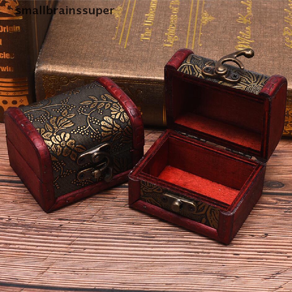 Hộp Gỗ Mini Đựng Trang Sức Phong Cách Cổ Điển