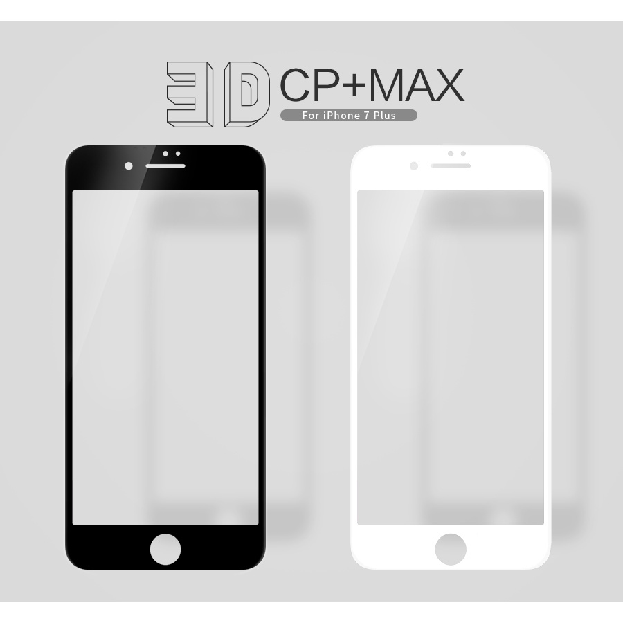 Miếng Dán Kính Cường Lực Full iPhone 7 Plus - iPhone 8 Plus Hiệu Nillkin 3D CP+ Max