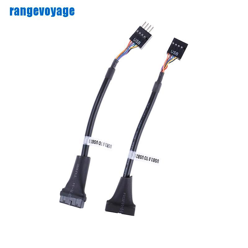 (Hàng Mới Về) Cáp Chuyển Đổi Đầu Usb 3.0 20 Pin Sang Usb 2.0 9 Pin