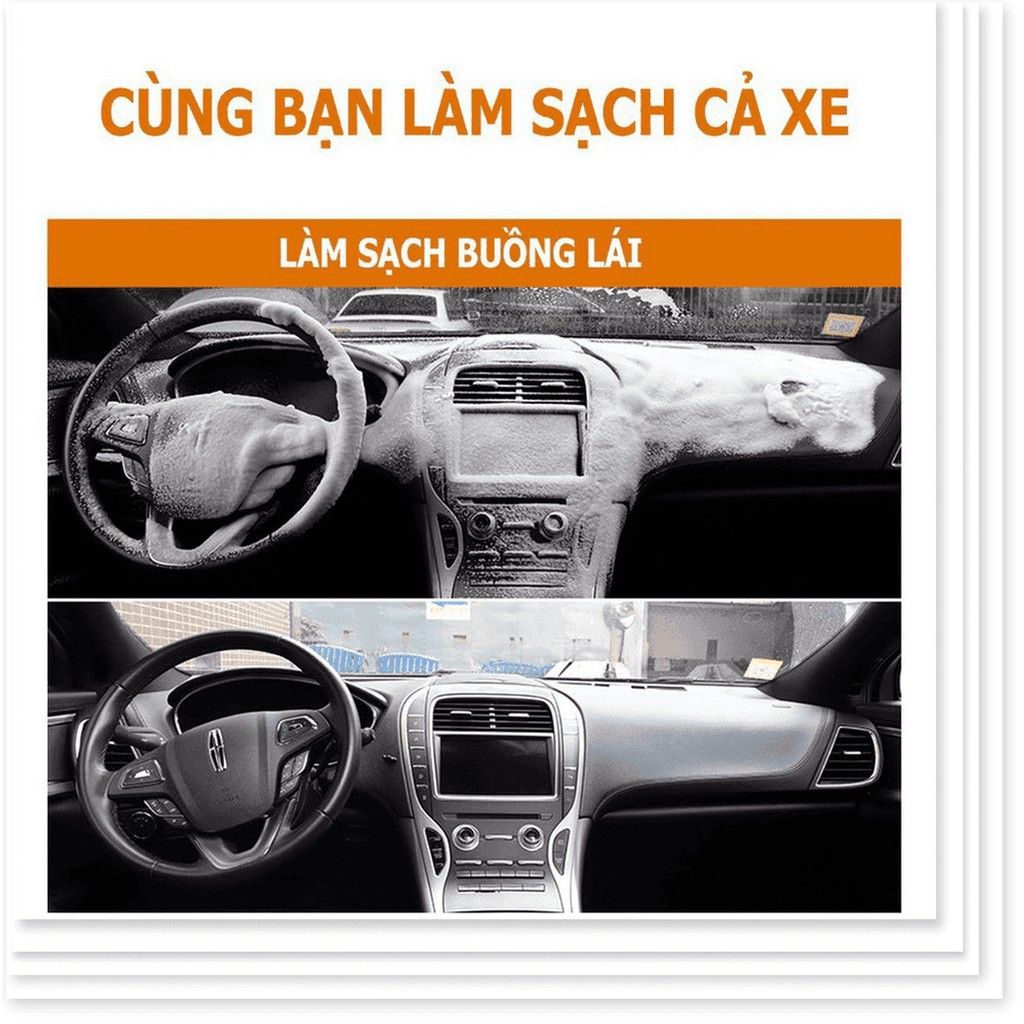 Chai Xịt Bọt Đa Năng Vệ Sinh Ghế Da, Ghế Nỉ, Đồ Da, Nội Thất Ô Tô Foam Cleaner Hiệu JNX - FEMARI