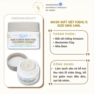 Mặt nạ đất sét kiehl's rare earth deep pore 14ml