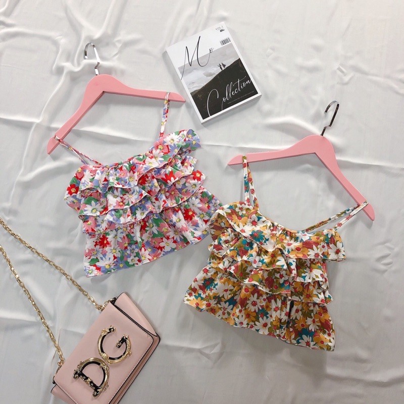 [Mã FAMAYWA giảm 10K đơn 50K] áo hai dây 4 tầng hoa nhí siêu yêu | BigBuy360 - bigbuy360.vn