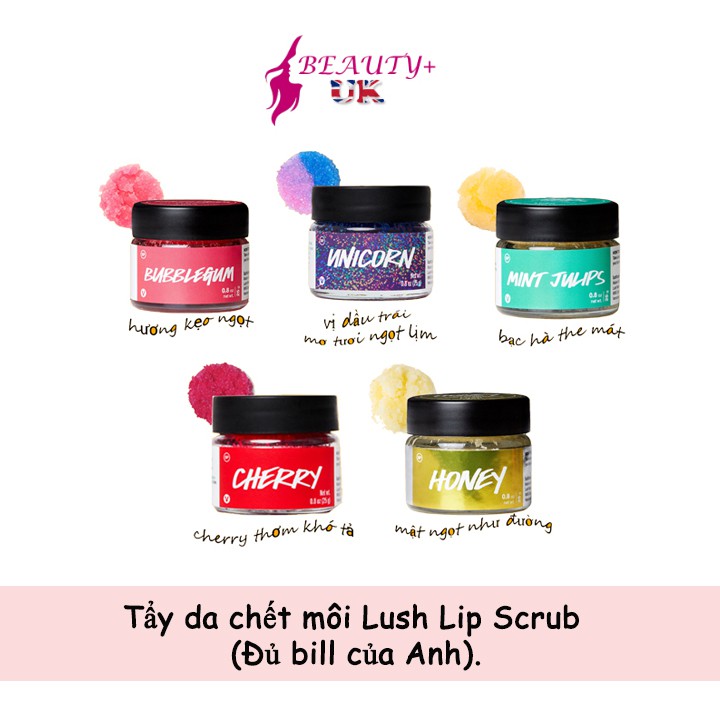 Tẩy da chết môi Lush Lip Scrub (Đủ bill của Anh)