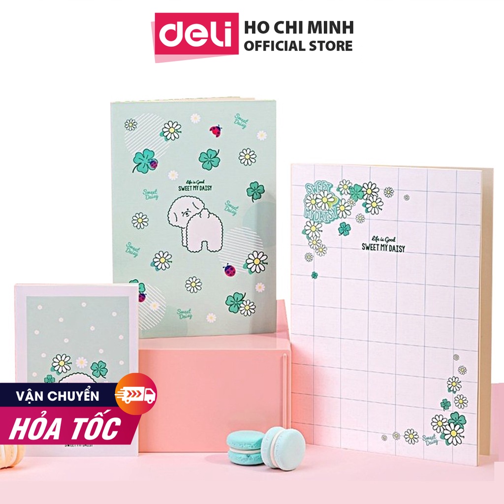 Combo 3 Cuốn Sổ tay ghi chép khâu gáy 40 trang Deli - FTZ03-01