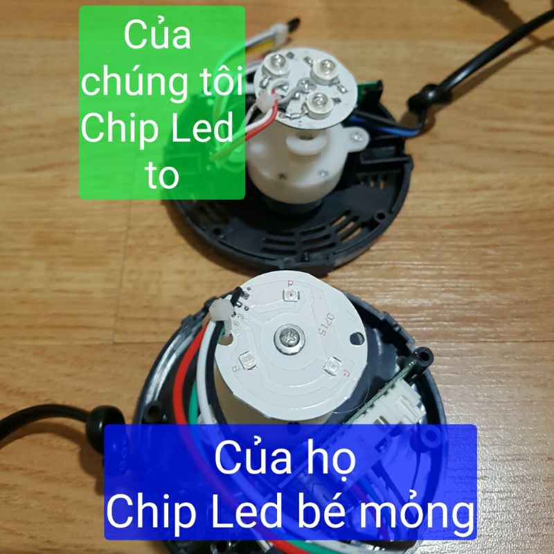 Đèn led trang trí xoay đổi màu điều khiển Remote và cảm ứng âm thanh