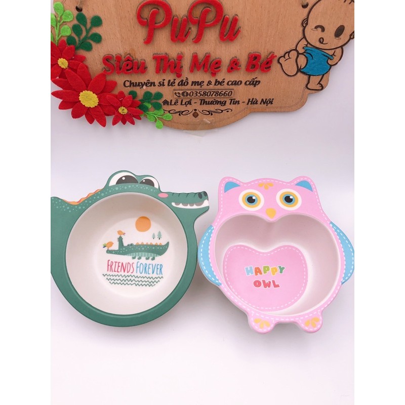 Bát Ăn Dặm Sợi Tre Cao Cấp Cho Bé