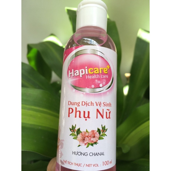 Dung dịch vệ sinh phụ nữ Hapicare+ hương hoa thiên nhiên khử mùi 100ml