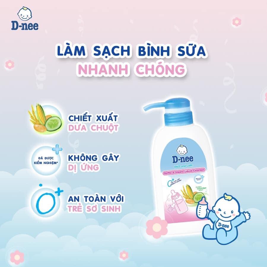 (CHÍNH HÃNG THƯƠNG HIỆU ĐẾN TỪ THÁI LAN) NƯỚC RỬA BÌNH SỮA DNEE ORGANIC 600ML DATE MỚI NHẤT