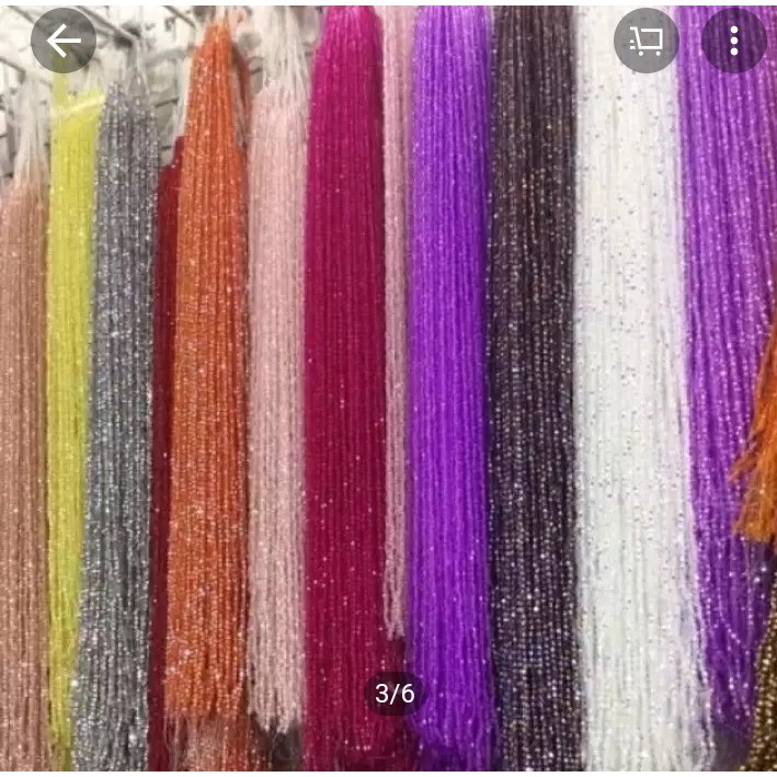 Hạt nhựa pha lê nhân tạo 50K chùm 10 dây
