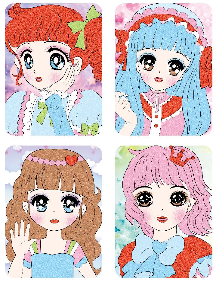 Bộ Đồ Chơi Tô Màu Nước sg030 diy Sáng Tạo Cho Bé Gái